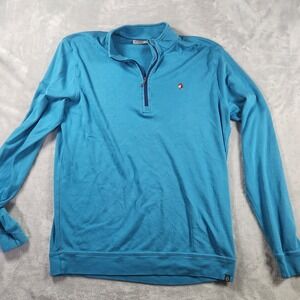 Tasc Performance 1/4 Zip Pullover Men's Medium Blue Lightweight Athletic Top